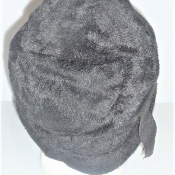 ST6IN Lady Ann FUR HAT Vintage Hat Ladies Hat Woman's Black Hat Styled By LH - Picture 3 of 7